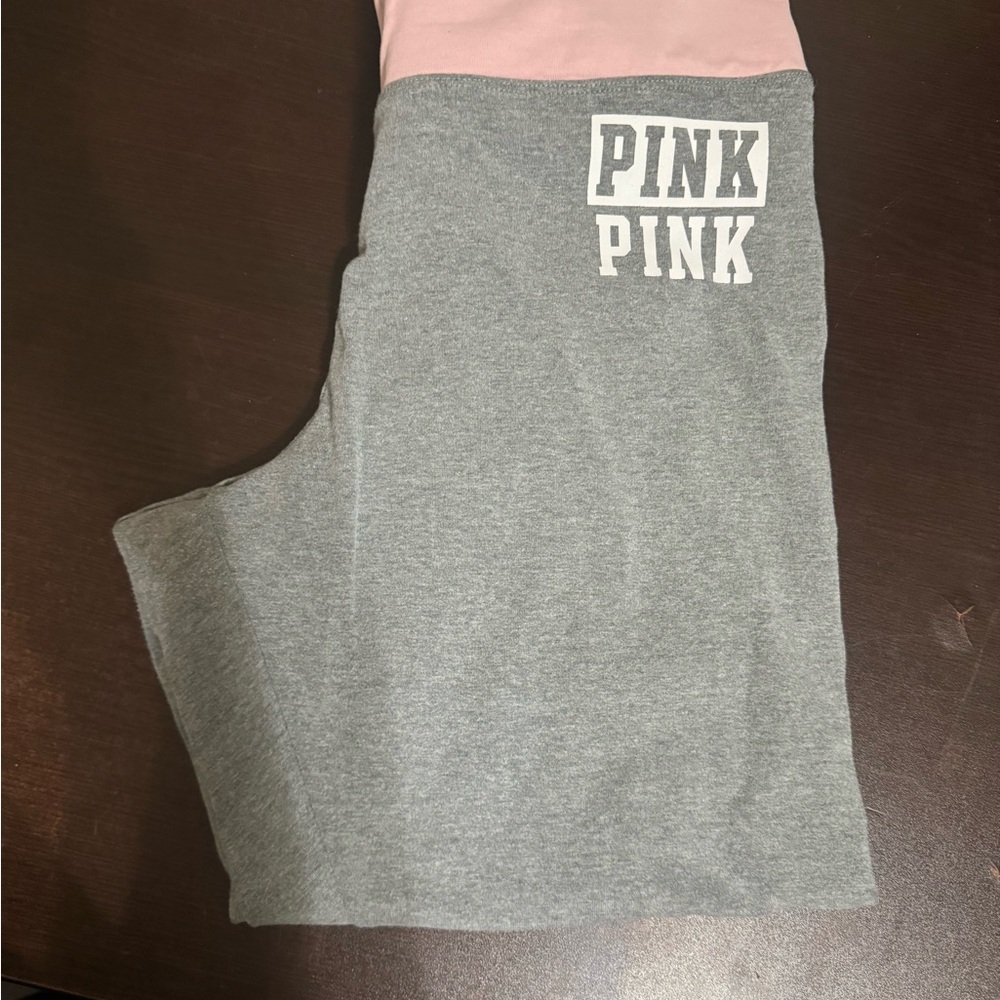 PINK by Victoria's Secret Gray and Pink Leggings